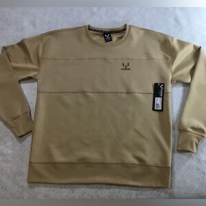 Messi Crewneck Sweater in Light Khaki SZ Small NWT